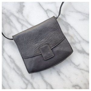 J. Jill Mini Leather Crossbody/Belt Bag Black